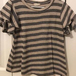 altar’d state ruffled sleeve blouse